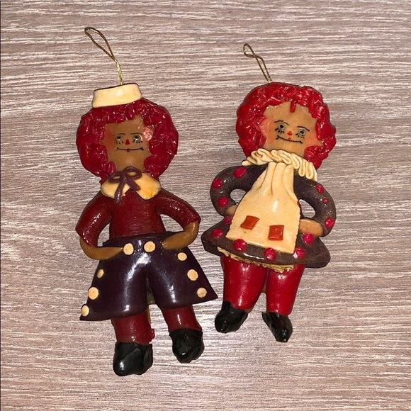 Raggedy Ann One Of A Kind Ornaments 2 Piece🎄 - Picture 2 of 8